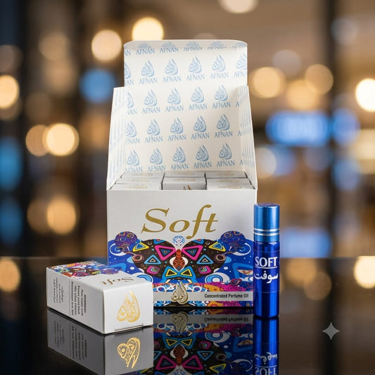 Soft Pure Attar Roll-On by Afnan – Premium Sweet & Powdery Fragrance for Men & Women 6 ML Bottle