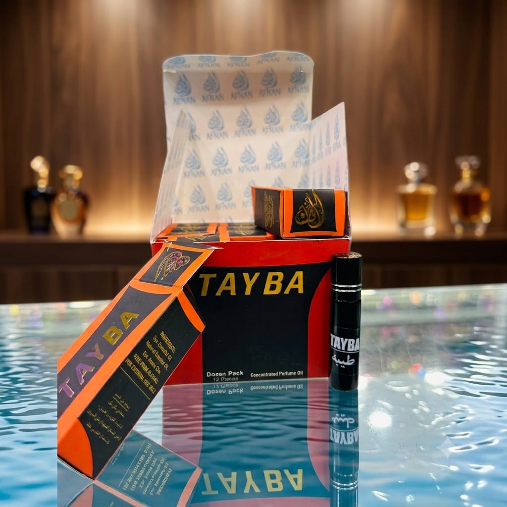 Tayba Concentrated Perfume Oil by Afnan – 12 Pieces Dozen Pack 6 ML